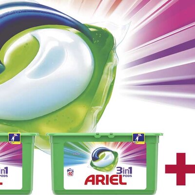 Ariel 3in1 Pods Color&Style Kapsule praška za pranje veša 2+1 gratis 92kom.