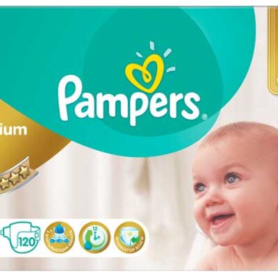 Pelene Pampers Premium Care MB3 midi 5-9kg 120 kom.