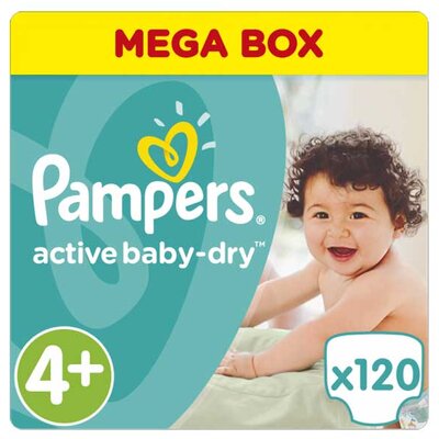 Pelene Pampers Active MB 4+ Maxi plus 9-16kg 120 kom.