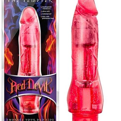 Crveni silikonski intimni masažer Red Devil