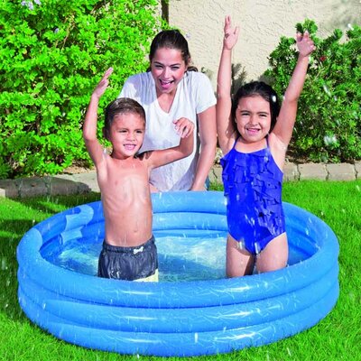 Bestway Bazen za bebe sa tri prstena na naduvavanje 38369 plavi