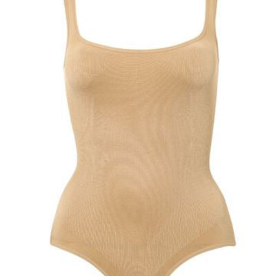 Belvia šorc-steznik sa bretelama za oblikovanje tela bež L