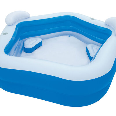 Porodični Petougaoni Bazen Sa Sedištima i Naslonima Za Glavu BestWay 54153