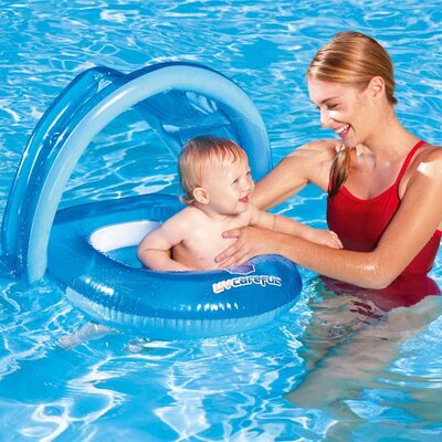 Bestway Plutajuća stolica na naduvavanje sa zaštitom od Sunca za bebe 34091