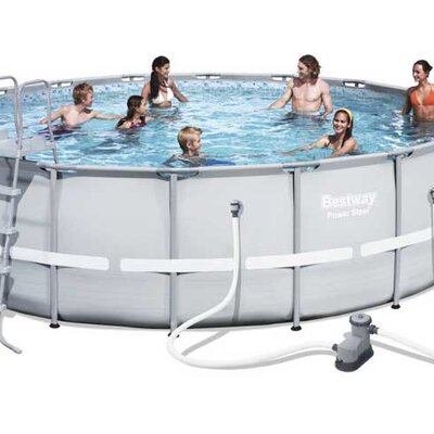 Bestway 56427 Bazen sa čeličnim ramom i kompletnom opremom 549x132