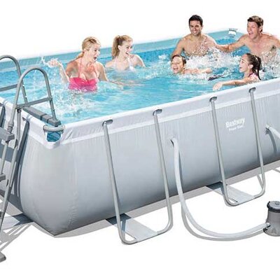 Bestway 56441 Pravougaoni bazen sa čeličnom konstrukcijom Komplet 404x201x100