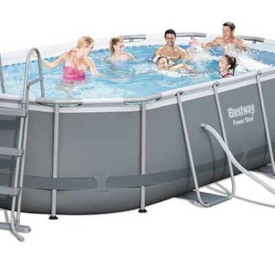 Bestway 56620 Ovalni bazen sa čeličnom konstrukcijom Komplet 424x250x100