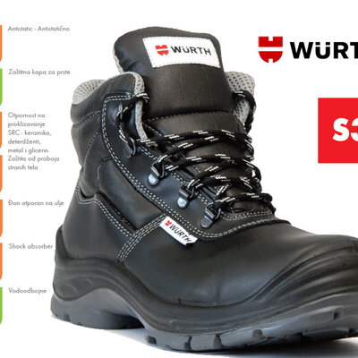 Wurth Bezbednosne cipele Poluks duboke S3 vel. 41