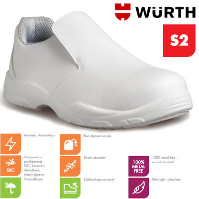 Wurth Bezbednosne cipele Lotus Bele S2 Plitke vel. 46