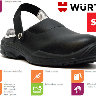 Wurth Bezbednosna obuća Selago SB crne vel. 45