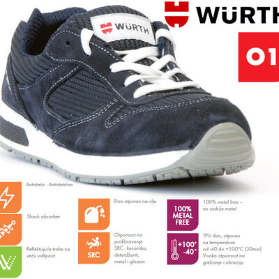 Wurth Radna patika Jogger Sport O1 vel. 45