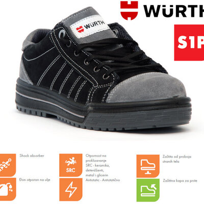 Wurth Bezbednosne patike Kastor plitke S1P vel. 36