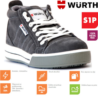 Wurth Bezbednosne patike Pluton S1P duboke vel. 40