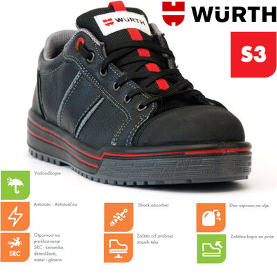 Wurth Bezbednosne patike Sneakers S3 plitke vel. 41