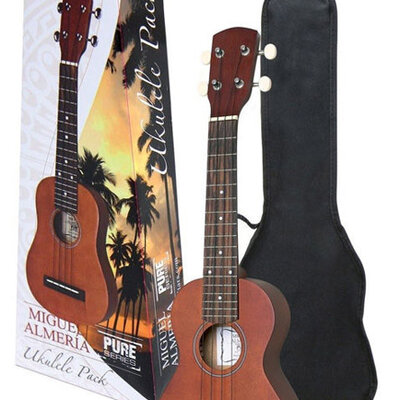 Gewa Pure Almeria sopran ukulele Pack Natural PS502820