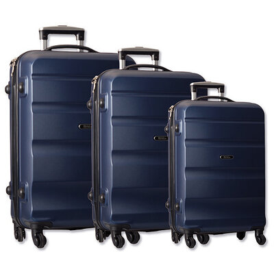 Komplet 3 ABS Tvrda Kofera Porto Blue