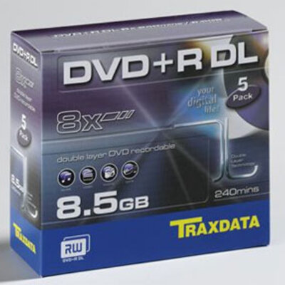 Double layer DVD+R 8.5GB DL box