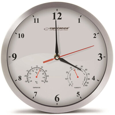 Esperanza Zidni sat sa prikazom temperature i vlažnosti vazduha EHC008W