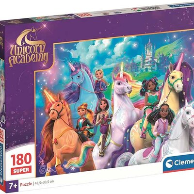 Puzzle slagalica 180 delova Unicorn Academy Clementoni 29802