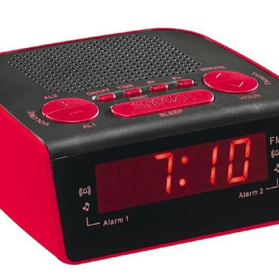 ClipSonic Radio prijemnik sa satom i budilnikom AR314R