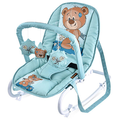 LORELLI Ležaljka za bebe TOP RELAX Green Cute Bear