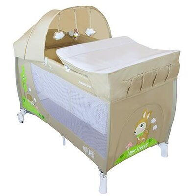 KIKKA BOO Prenosivi krevetac 2 nivoa MY FOREST Deer