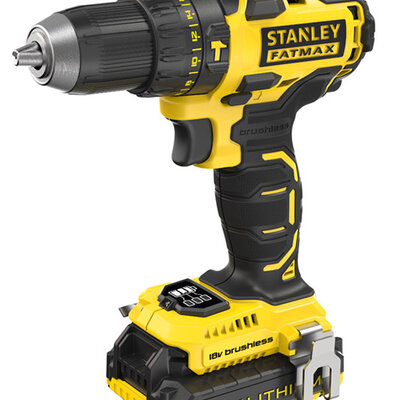 Akumulatorska udarna bušilica Stanley FatMax Brushless FMC627D2 18V Dve baterije Kofer