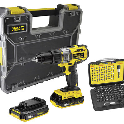 Akumulatorska udarna bušilica Stanley FatMax FMCK625D2A Sa priborom