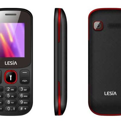 Lesia P5 Mobilni telefon Dual SIM Black-Red