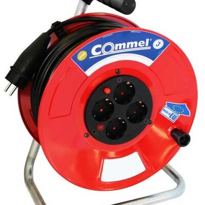 Commel Produžni kabl na metalnoj motalici monofazni 50m 3G1.5 C0927