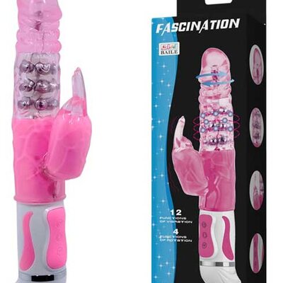 Silikonski rotacioni vibrator sa klitoralnim stimulatorom 0938