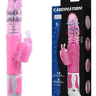 Silikonski rotacioni vibrator sa klitoralnim stimulatorom 0937