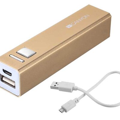 Canyon Powerbank Eksterna baterija 2600 mAh CNE-CSPB26GO