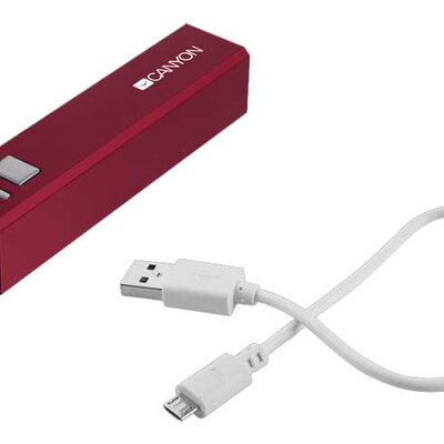 Canyon Powerbank Eksterna baterija 2600 mAh CNE-CSPB26R