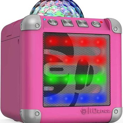 iDance bluetooth zvučnk sa punjivom baterijom Cube Mini 3 Pink