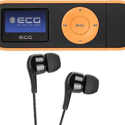 ECG MP3 Player sa slušalicama 4GB PMP 20 Black and Orange