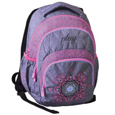 Školski ranac Play Exa - Ornament Grey