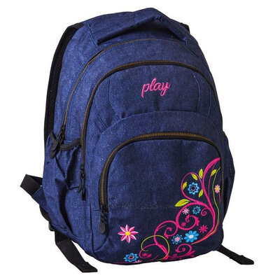 Školski ranac Play Exa - Flower Jeans