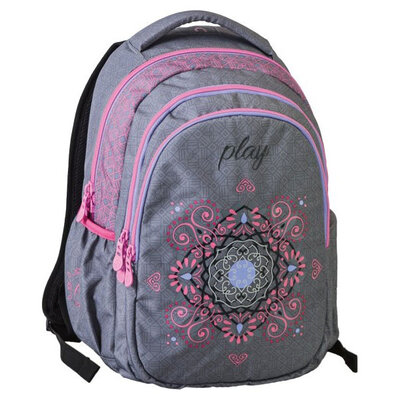 Školski ranac Play Zetta - Ormanent Grey