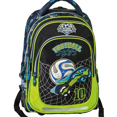 Play Školski ranac sa točkićima Trolley - Football