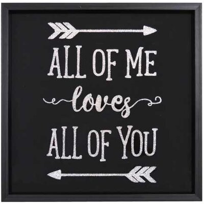 Slika sa porukom All of me loves all of you