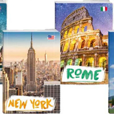 Sveske A5 format - karo - 10 komada - City By Day