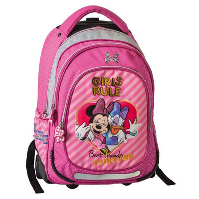 Školski ranac sa točkićima Play Trolley Minnie Girls Rule