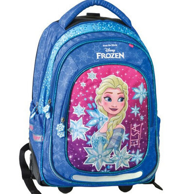 Školski ranac sa točkićima Play Trolley Frozen Blue Kingdom