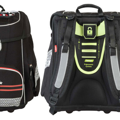 TARGET Anatomski Školski Ranac GT ERGO FOOTBALL BLACK 17878