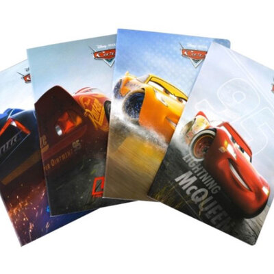 Male sveske u kvadratiće 10 komada - Disney Cars