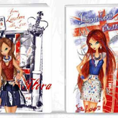 Deset A5 svezaka u kvadratiće Play - Winx Pretty Punk