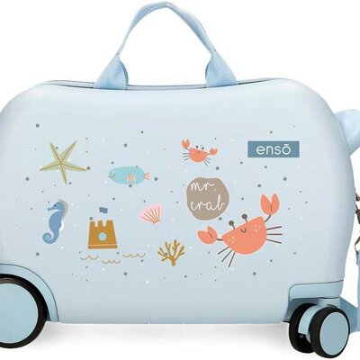 Dečji kofer za vožnju Enso Mr Crab blue 97510