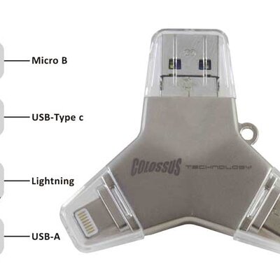 Flash memorija sa više različitih USB priključaka Dragon 128GB