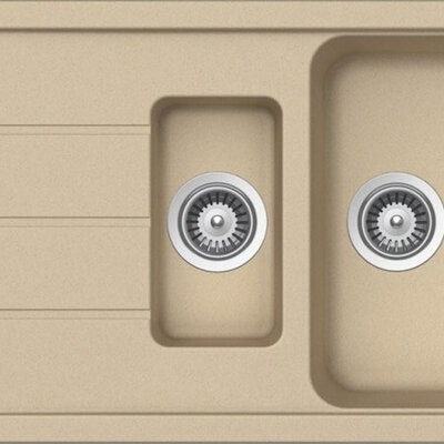 Granitna sudopera Formhaus D-150L krem